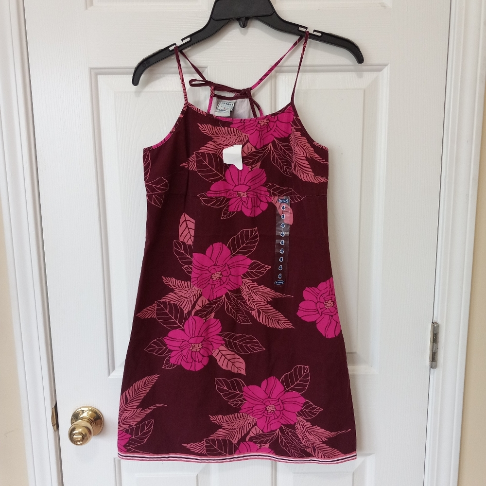 New! OLD NAVY Vintage cotton dress casual resort summer size 4
